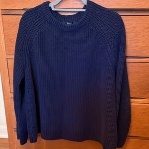 Quince Midnight Blue Women's Crew Neck Sweater